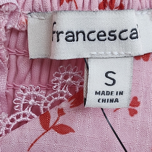 Francesca's Collections Pink Floral Dress - Picture 4 of 4